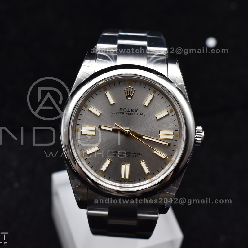 Oyster Perpetual 124300 41mm DIWF 1:1 Best Edition 904L Steel Silver Dial A3230